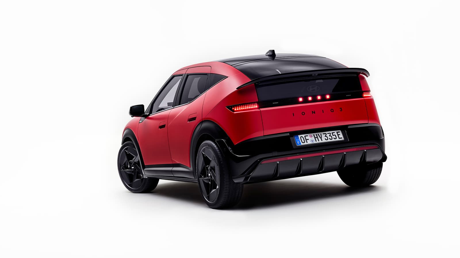 Hyundai Ioniq 3 rear 3/4 studio alt