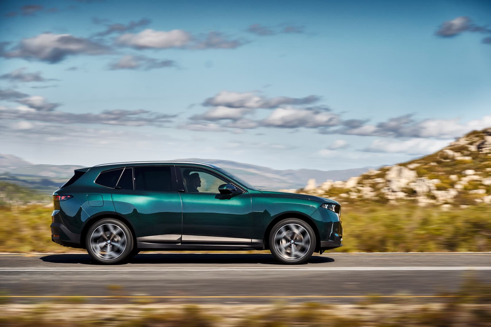 BMW X5 Vancouver Green side profile