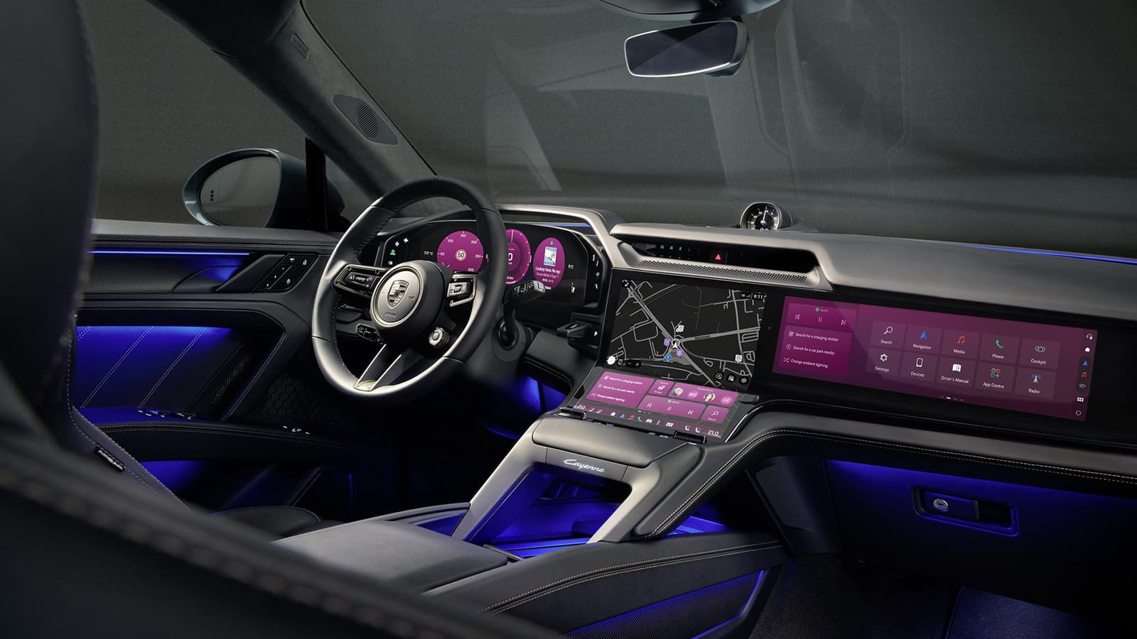 Ова е ентериерот на Porsche Cayenne Electric