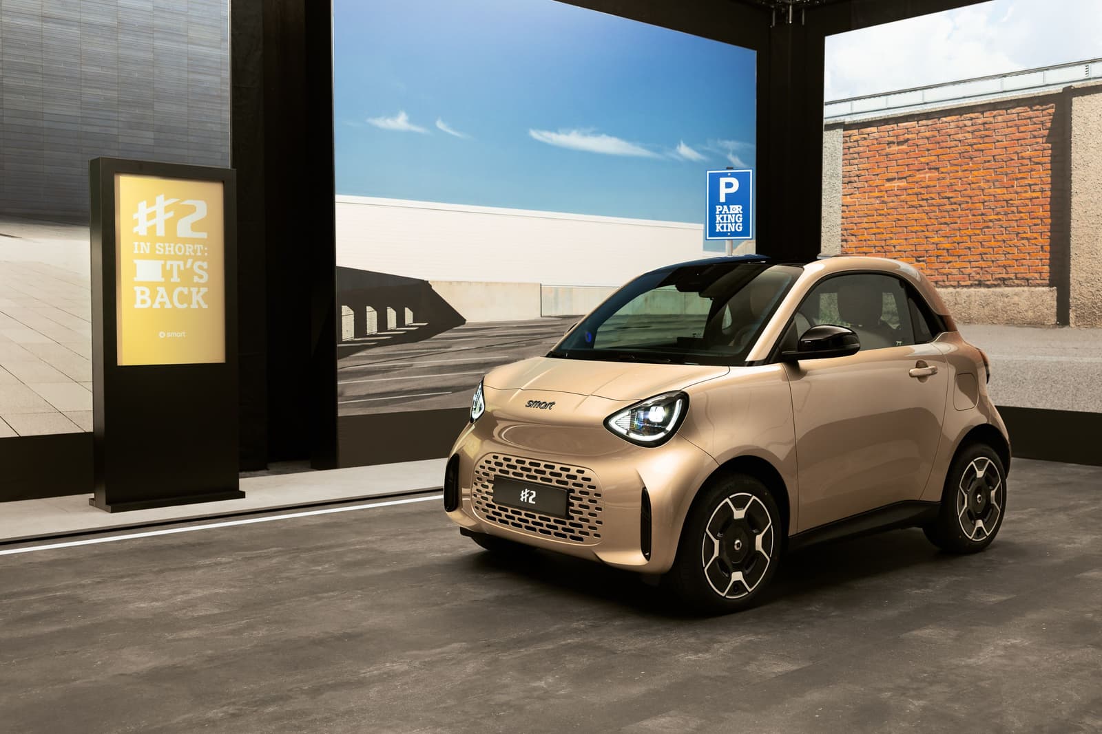 Smart #2 златен преден 3/4 втор дел